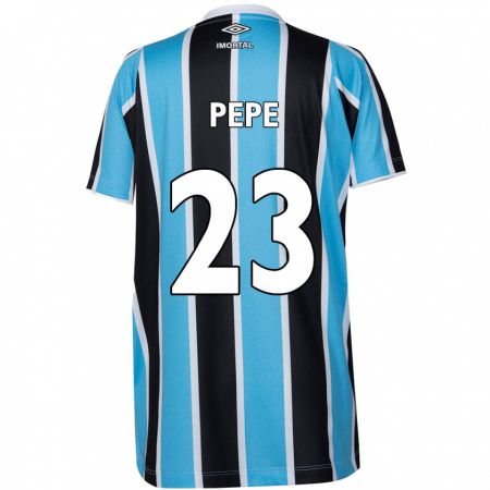 Kandiny Kinder Pepê #23 Blau Schwarz Weiß Heimtrikot Trikot 2024/25 T-Shirt