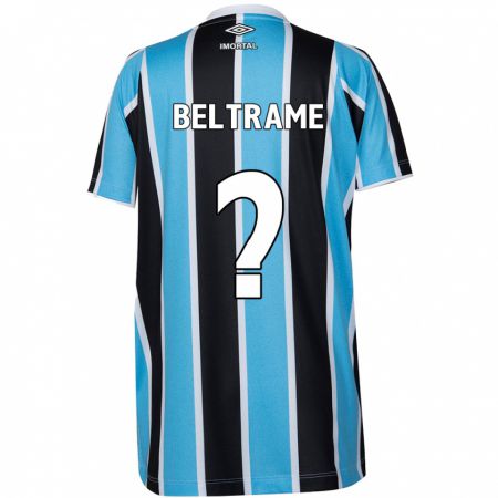 Kandiny Kinder Thiago Beltrame #0 Blau Schwarz Weiß Heimtrikot Trikot 2024/25 T-Shirt