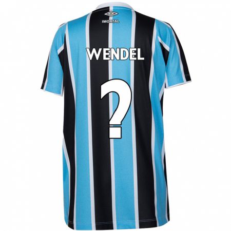 Kandiny Kinder Wendel #0 Blau Schwarz Weiß Heimtrikot Trikot 2024/25 T-Shirt