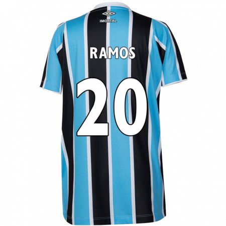 Kandiny Kinder Mónica Ramos #20 Blau Schwarz Weiß Heimtrikot Trikot 2024/25 T-Shirt