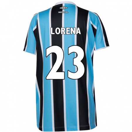 Kandiny Kinder Lorena #23 Blau Schwarz Weiß Heimtrikot Trikot 2024/25 T-Shirt