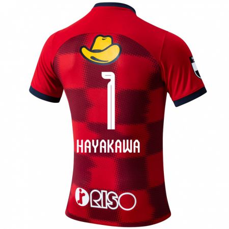 Kandiny Kinder Tomoki Hayakawa #1 Rot Blau Weiß Heimtrikot Trikot 2024/25 T-Shirt