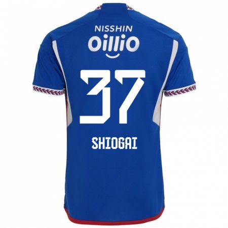 Kandiny Kinder Kento Shiogai #37 Blau Weiß Rot Heimtrikot Trikot 2024/25 T-Shirt