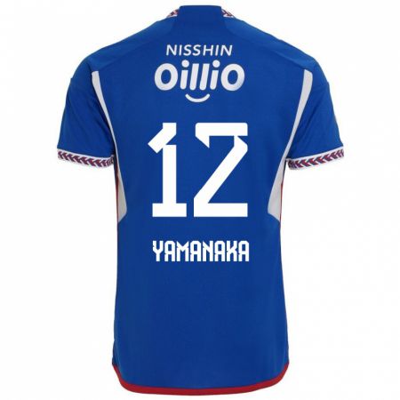 Kandiny Kinder Yuki Yamanaka #12 Blau Weiß Rot Heimtrikot Trikot 2024/25 T-Shirt