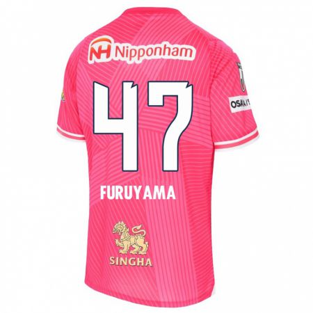 Kandiny Kinder Kengo Furuyama #47 Rosa Weiß Heimtrikot Trikot 2024/25 T-Shirt