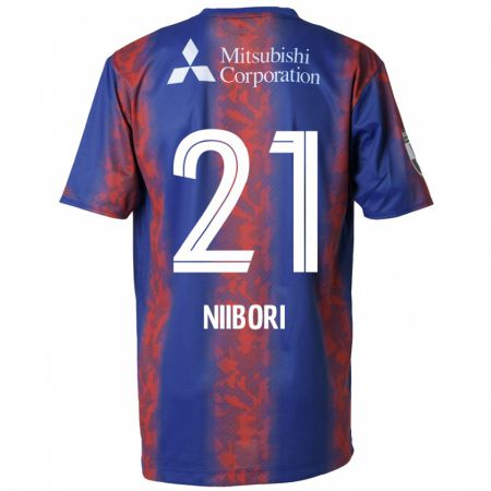 Kandiny Kinder Keita Niibori #21 Blau Rot Heimtrikot Trikot 2024/25 T-Shirt