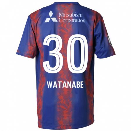 Kandiny Kinder Matthew Watanabe #30 Blau Rot Heimtrikot Trikot 2024/25 T-Shirt