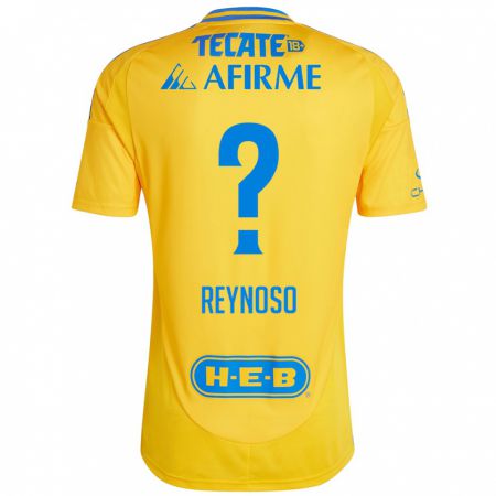 Kandiny Kinder Omar Reynoso #0 Goldgelb Heimtrikot Trikot 2024/25 T-Shirt