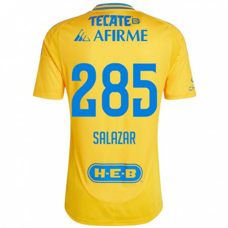 Kandiny Kinder Bryan Salazar #285 Goldgelb Heimtrikot Trikot 2024/25 T-Shirt