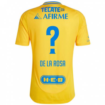 Kandiny Kinder Luis De La Rosa #0 Goldgelb Heimtrikot Trikot 2024/25 T-Shirt