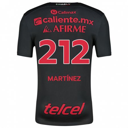 Kandiny Kinder Juan Martínez #212 Schwarz Rot Heimtrikot Trikot 2024/25 T-Shirt