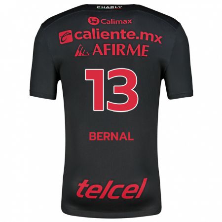 Kandiny Kinder Mayra Pelayo-Bernal #13 Schwarz Rot Heimtrikot Trikot 2024/25 T-Shirt