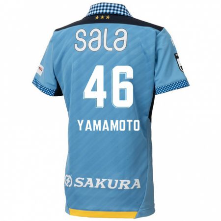 Kandiny Kinder Shota Yamamoto #46 Blau Schwarz Heimtrikot Trikot 2024/25 T-Shirt