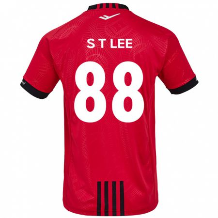 Kandiny Kinder Tae-Seok Lee #88 Rot Schwarz Heimtrikot Trikot 2024/25 T-Shirt