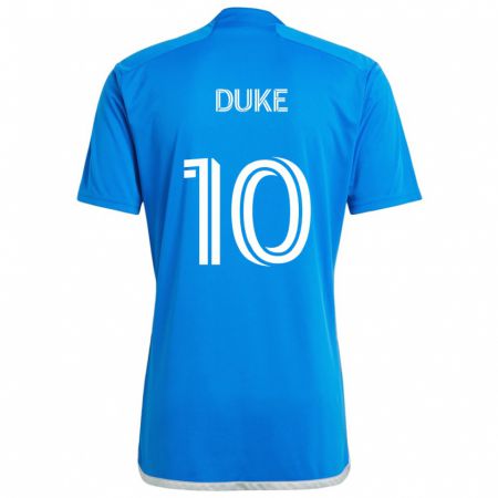 Kandiny Kinder Bryce Duke #10 Blau Weiss Heimtrikot Trikot 2024/25 T-Shirt