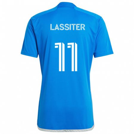 Kandiny Kinder Ariel Lassiter #11 Blau Weiss Heimtrikot Trikot 2024/25 T-Shirt