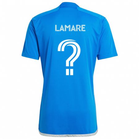 Kandiny Kinder Samuel Lamare #0 Blau Weiss Heimtrikot Trikot 2024/25 T-Shirt