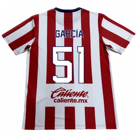 Kandiny Kinder Eduardo García #51 Rot-Weiss Heimtrikot Trikot 2024/25 T-Shirt