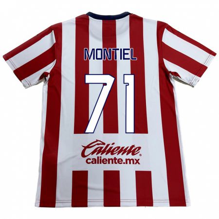 Kandiny Kinder Erick Montiel #71 Rot-Weiss Heimtrikot Trikot 2024/25 T-Shirt