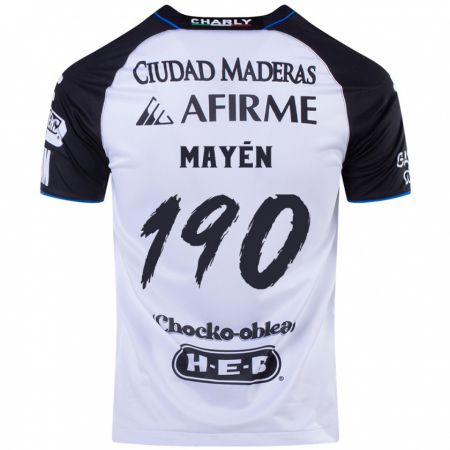 Kandiny Kinder Eduardo Mayén #190 Schwarz Blau Heimtrikot Trikot 2024/25 T-Shirt