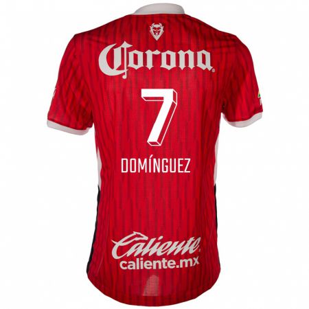 Kandiny Kinder Juan Domínguez #7 Rot-Weiss Heimtrikot Trikot 2024/25 T-Shirt