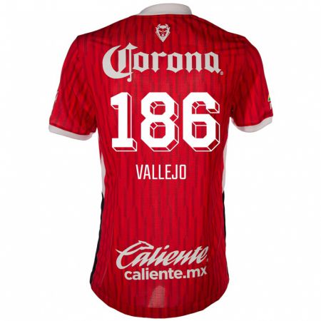 Kandiny Kinder Saúl Vallejo #186 Rot-Weiss Heimtrikot Trikot 2024/25 T-Shirt