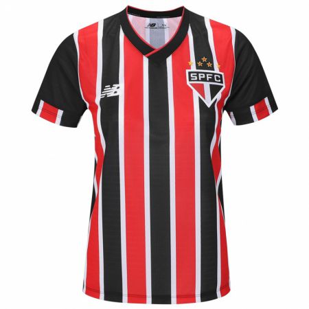 Kandiny Kinder Caio #0 Schwarz Rot Weiß Auswärtstrikot Trikot 2024/25 T-Shirt