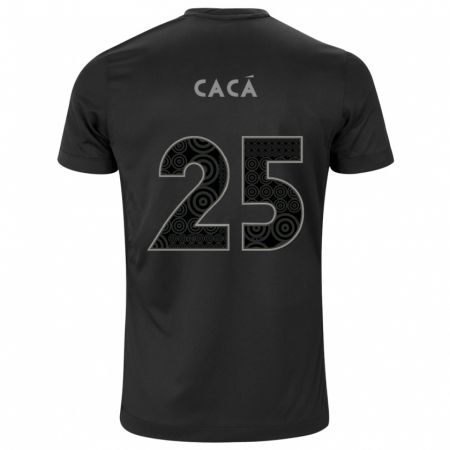 Kandiny Kinder Cacá #25 Schwarz Auswärtstrikot Trikot 2024/25 T-Shirt