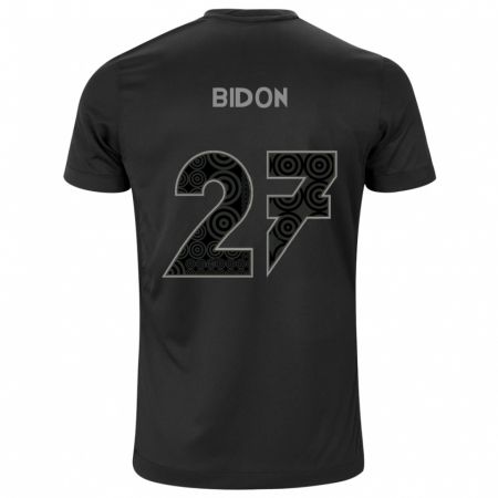 Kandiny Kinder Breno Bidon #27 Schwarz Auswärtstrikot Trikot 2024/25 T-Shirt