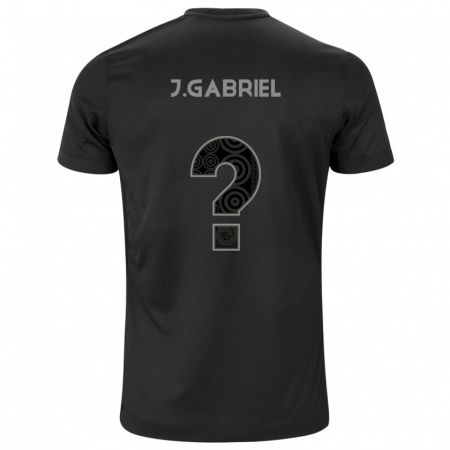 Kandiny Kinder João Gabriel #6 Schwarz Auswärtstrikot Trikot 2024/25 T-Shirt