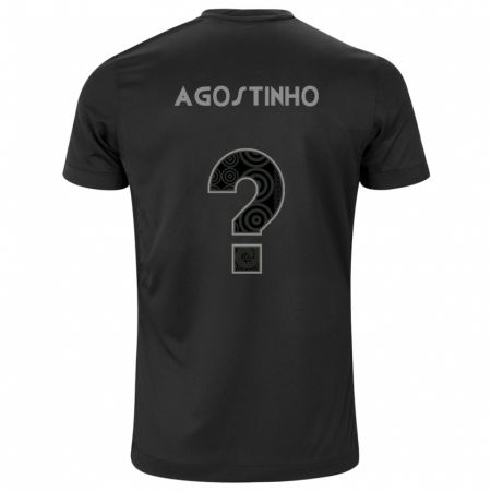 Kandiny Kinder Léo Agostinho #0 Schwarz Auswärtstrikot Trikot 2024/25 T-Shirt