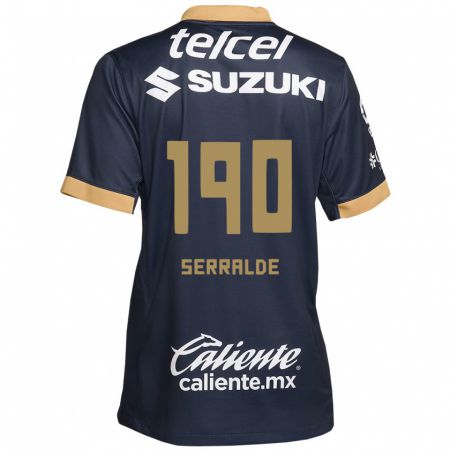 Kandiny Kinder Gerardo Serralde #190 Obsidian Gold Weiß Auswärtstrikot Trikot 2024/25 T-Shirt