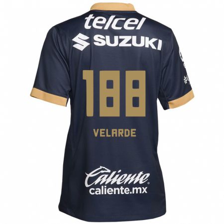 Kandiny Kinder Andrés Velarde #188 Obsidian Gold Weiß Auswärtstrikot Trikot 2024/25 T-Shirt