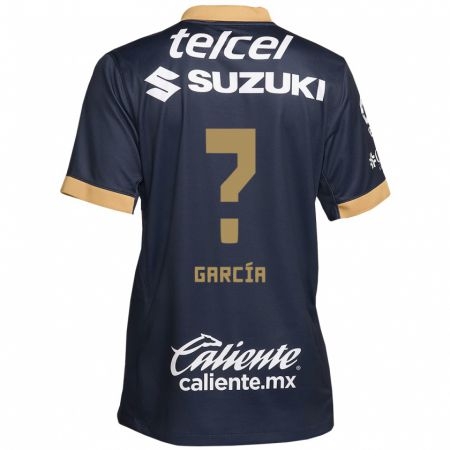 Kandiny Kinder Stanley García #0 Obsidian Gold Weiß Auswärtstrikot Trikot 2024/25 T-Shirt