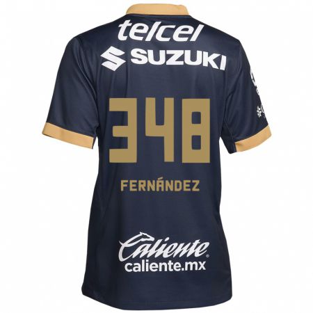 Kandiny Kinder Yerik Fernández #348 Obsidian Gold Weiß Auswärtstrikot Trikot 2024/25 T-Shirt