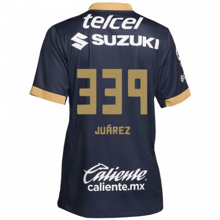 Kandiny Kinder Jonathan Juárez #339 Obsidian Gold Weiß Auswärtstrikot Trikot 2024/25 T-Shirt