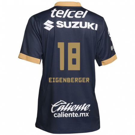 Kandiny Kinder Chandra Eigenberger #18 Obsidian Gold Weiß Auswärtstrikot Trikot 2024/25 T-Shirt