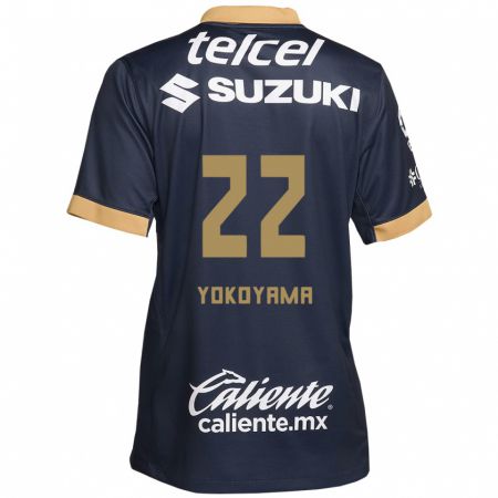 Kandiny Kinder Akemi Yokoyama #22 Obsidian Gold Weiß Auswärtstrikot Trikot 2024/25 T-Shirt