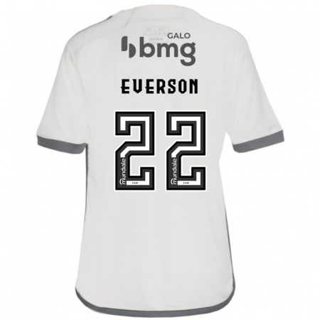 Kandiny Kinder Everson #22 Cremefarben Auswärtstrikot Trikot 2024/25 T-Shirt