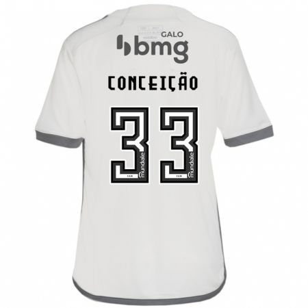 Kandiny Kinder Robert Conceição #33 Cremefarben Auswärtstrikot Trikot 2024/25 T-Shirt