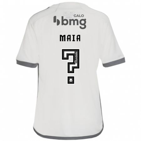 Kandiny Kinder Caio Maia #0 Cremefarben Auswärtstrikot Trikot 2024/25 T-Shirt