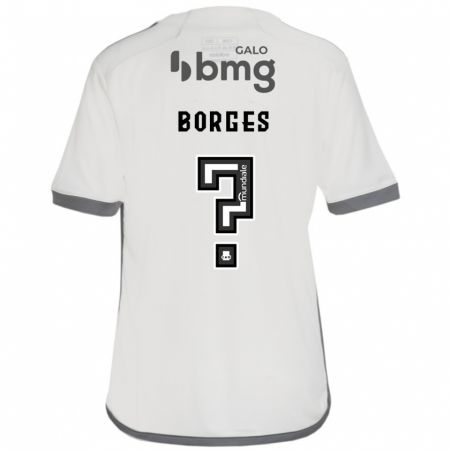 Kandiny Kinder Léo Borges #0 Cremefarben Auswärtstrikot Trikot 2024/25 T-Shirt