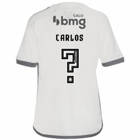 Kandiny Kinder Luiz Carlos #0 Cremefarben Auswärtstrikot Trikot 2024/25 T-Shirt