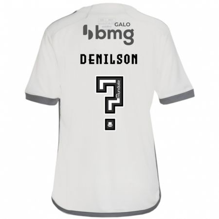 Kandiny Kinder Denilson #0 Cremefarben Auswärtstrikot Trikot 2024/25 T-Shirt