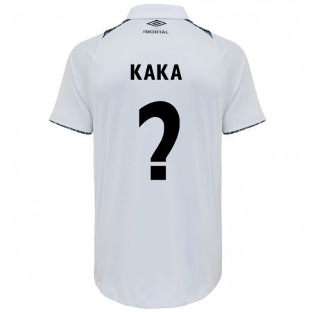 Kandiny Kinder Kaká #0 Weiß Blau Auswärtstrikot Trikot 2024/25 T-Shirt