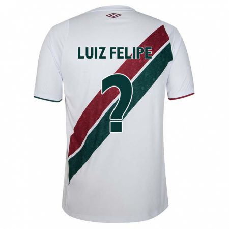 Kandiny Kinder Luiz Felipe #0 Weiß Grün Kastanienbraun Auswärtstrikot Trikot 2024/25 T-Shirt