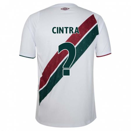 Kandiny Kinder Gustavo Cintra #0 Weiß Grün Kastanienbraun Auswärtstrikot Trikot 2024/25 T-Shirt