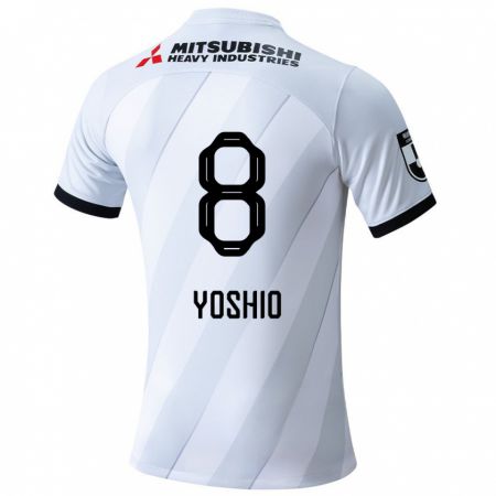 Kandiny Kinder Yoshio Koizumi #8 Weiß Grau Auswärtstrikot Trikot 2024/25 T-Shirt