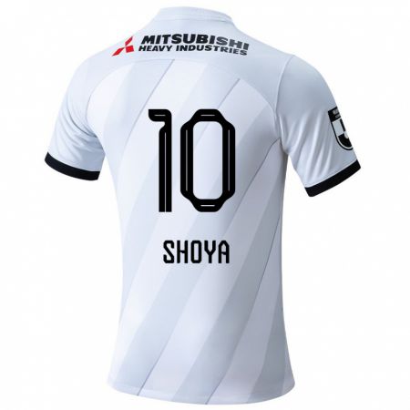 Kandiny Kinder Shoya Nakajima #10 Weiß Grau Auswärtstrikot Trikot 2024/25 T-Shirt