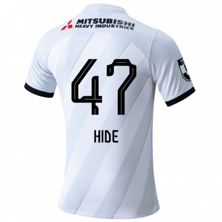 Kandiny Kinder Hidetoshi Takeda #47 Weiß Grau Auswärtstrikot Trikot 2024/25 T-Shirt